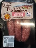Mängden socker i Les pitchoulines saucisse de toulouse