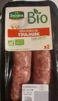 Mängden socker i Saucisses de Toulouse