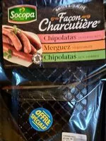 Mängden socker i Socopa saucisse merguez saveur authentique