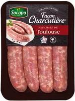 Mängden socker i Saucisse De Toulouse Façon Charcutière