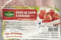 Mängden socker i Pavés de chair à saucisses