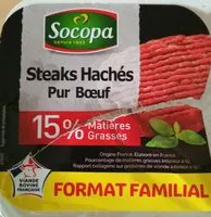 Mängden socker i Steak hachés pur bœuf