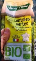 Mängden socker i Lentilles vertes