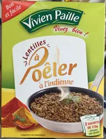 Mängden socker i Lentilles à poêler à l'indienne