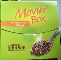 Mängden socker i Movin' Box Lentilles aux épices & Poulet