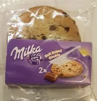 Mängden socker i 2× Cookies moelleux aux pépites de chocolat Milka