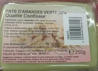 Mängden socker i Pate d'amande verte