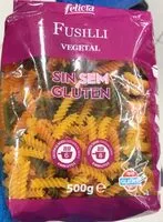 Mängden socker i Fusilli sin gluten