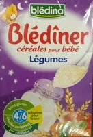 Mängden socker i Céréales pour bébé aux légumes