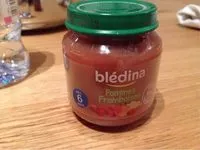 Mängden socker i BLEDINA POTS FRUITS Pommes Framboises 4x130g Dès 6 Mois