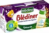 Mängden socker i BLEDINA BLEDINER BRIQUES Epinards 2x250ml Dès 6 mois