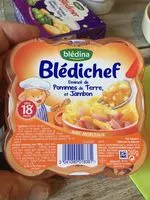 Mängden socker i Jambon et émincés de pommes de terre, dès 18 mois