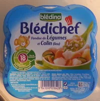 Mängden socker i Blédichef - Fondue de légumes et Colin (lieu)