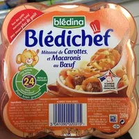 Mängden socker i Blédichef, Mitonné de Carottes et Macaronis au Bœuf