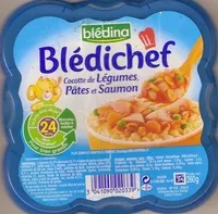 Mängden socker i Bledichef - Cocotte de légumes, pâtes et saumon