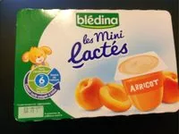 Mängden socker i Pack 6X60G Bdilacte Abricot Bledina