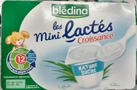 Mängden socker i Les Mini Lactés Croissance Nature Sucré
