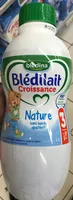 Mängden socker i Blédilait Croissance Nature sans sucres ajoutés