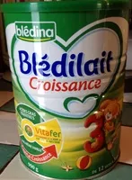 Mängden socker i Blédilait croissance