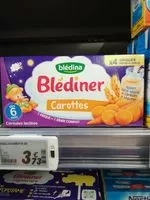Mängden socker i Blediner - Mon repas complet du sior, carotte, Dès 6 mois