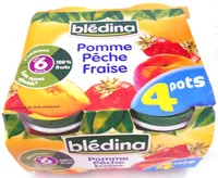 Mängden socker i Compote pomme pêche fraise