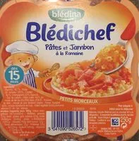 Mängden socker i Bledichef Pâtes et jambon à la romaine