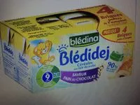 Mängden socker i BLEDINA BLEDIDEJ Saveur Pain au Chocolat 4x250ml Dès 9 Mois