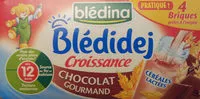 Mängden socker i BLEDINA BLEDIDEJ Croissance Chocolat Gourmand 4x250ml Dès 12 Mois