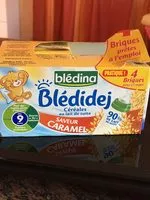 Mängden socker i BLEDINA BLEDIDEJ Saveur Caramel 4x250ml Dès 9 Mois