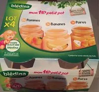 Mängden socker i Mon 1er Petit Pot Pomme, Banane, Poire