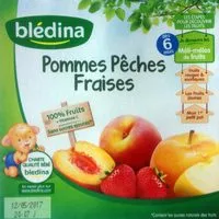 Mängden socker i Pommes Pêches Fraises