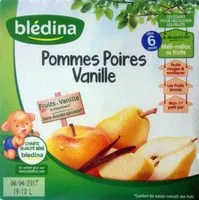 Mängden socker i Pommes Poires Vanille