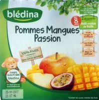 Mängden socker i Pommes Mangue Passion