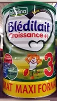 Mängden socker i BLEDILAIT Croissance + Maxi Format 1,6kg De 1 à 3 ans