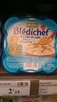 Mängden socker i Blédichef Riz filet de colin (lieu) à la forestière