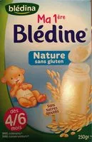 Mängden socker i BLEDINA BLEDINE Ma 1ère BLEDINE Nature 250g Dès 4/6 Mois