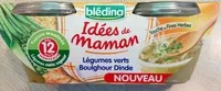 Mängden socker i IDEES DE MAMAN BOLS Légumes Verts Boulghour Dinde 2x200g Dès 12 Mois