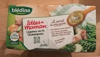 Mängden socker i IDEES DE MAMAN BOLS 2x200g Légumes verts Champignons Dès 8 mois