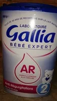 Mängden socker i Gallia Bébé Expert Ar 2 Caroube