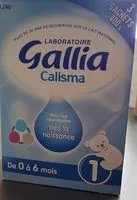 Mängden socker i GALLIA CALISMA 1ER AGE Bag In Box 1,2KG De 0 à 6 mois