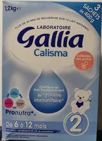 Mängden socker i GALLIA CALISMA 2E Age Bag in Box 1KG200 de 6 à 12 mois