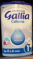 Mängden socker i GALLIA CALISMA 1ER AGE 900g De 0 à 6 mois