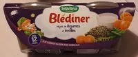 Mängden socker i BLEDINER BOLS 2x200g Mijoté de Légumes et Lentilles Dès 12 mois