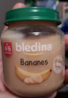Mängden socker i Bledina Mon 1er Petit Pot Fruit 130 g 4-6 Mois, Banane Par 1