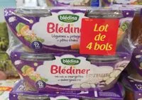 Mängden socker i BLEDINA BLEDINER BOLS 4x200g 2 Légumes du potager pâtes étoile / 2 Méli Mélo de Courgettes et Aubergines riz Dès 12 Mois