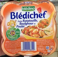 Mängden socker i Blédichef - Aliment pour bébés