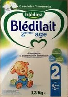 Mängden socker i BLEDILAIT 2ème âge Bag in box 1,2 KG de 6 à 12 mois