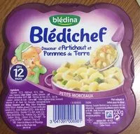 Mängden socker i Blédichef Douceur d'artichaut et Pommes de Terre