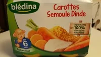 Mängden socker i Carottes Semoule Dinde 2x200g