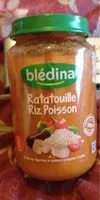 Mängden socker i Blédina riz ratatouille poisson